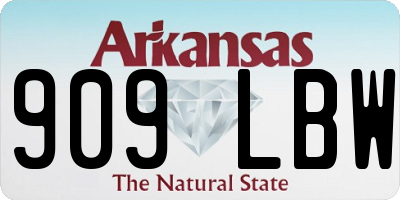 AR license plate 909LBW