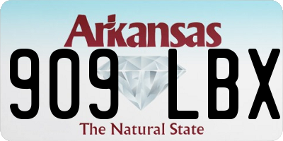 AR license plate 909LBX