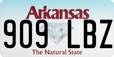AR license plate 909LBZ