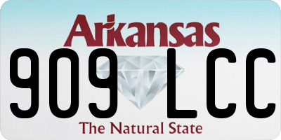 AR license plate 909LCC