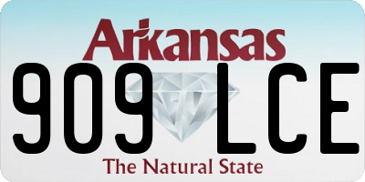 AR license plate 909LCE