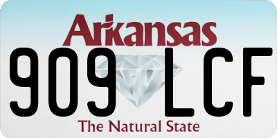 AR license plate 909LCF