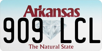 AR license plate 909LCL