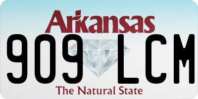 AR license plate 909LCM