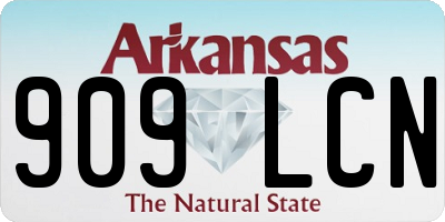 AR license plate 909LCN