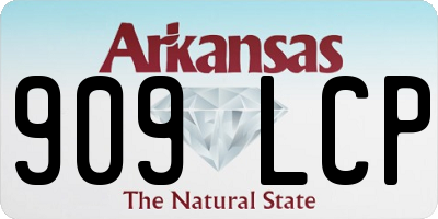 AR license plate 909LCP