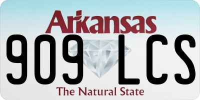 AR license plate 909LCS