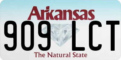 AR license plate 909LCT