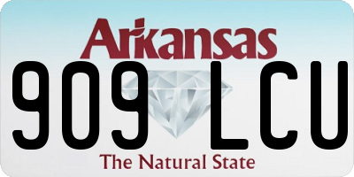 AR license plate 909LCU