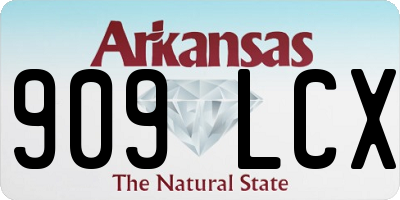 AR license plate 909LCX