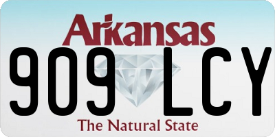 AR license plate 909LCY