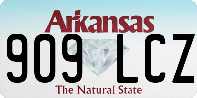 AR license plate 909LCZ
