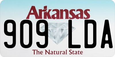 AR license plate 909LDA