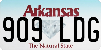 AR license plate 909LDG