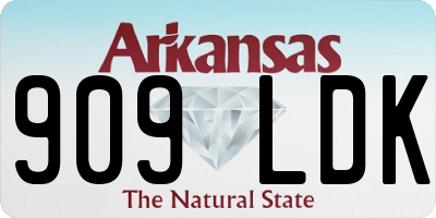 AR license plate 909LDK