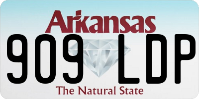 AR license plate 909LDP