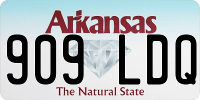 AR license plate 909LDQ
