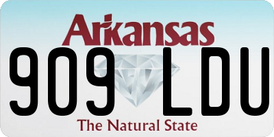 AR license plate 909LDU