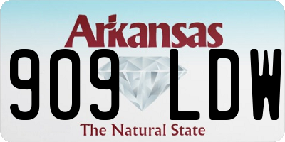AR license plate 909LDW