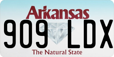 AR license plate 909LDX