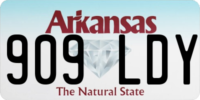 AR license plate 909LDY