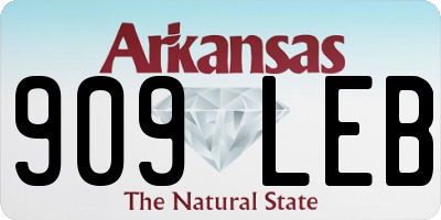 AR license plate 909LEB