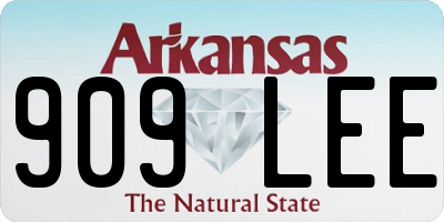AR license plate 909LEE