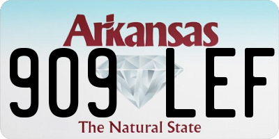 AR license plate 909LEF