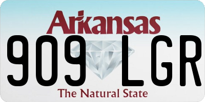 AR license plate 909LGR