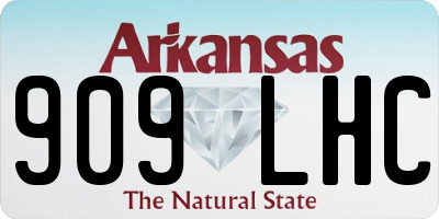 AR license plate 909LHC