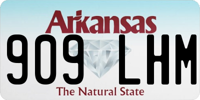 AR license plate 909LHM