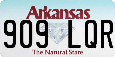AR license plate 909LQR