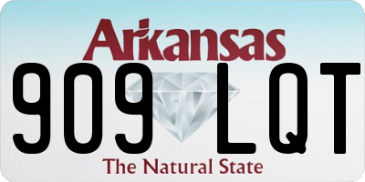 AR license plate 909LQT
