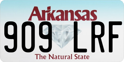 AR license plate 909LRF