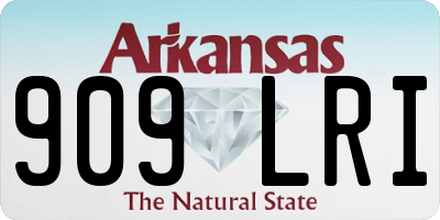 AR license plate 909LRI