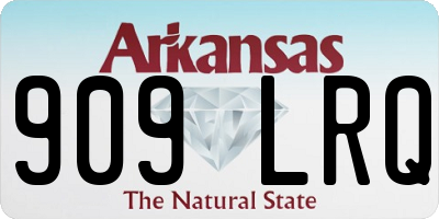 AR license plate 909LRQ