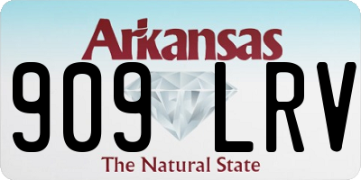 AR license plate 909LRV