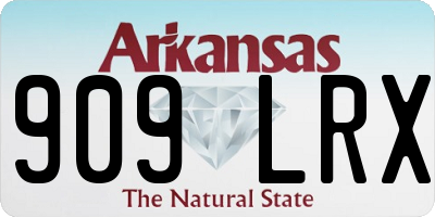 AR license plate 909LRX