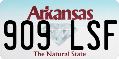 AR license plate 909LSF