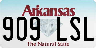 AR license plate 909LSL
