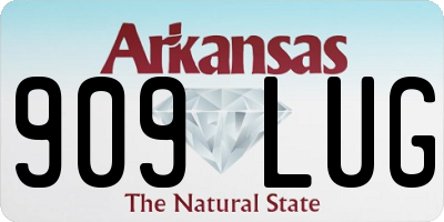 AR license plate 909LUG