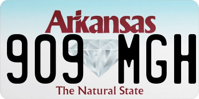 AR license plate 909MGH