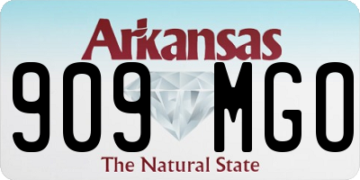 AR license plate 909MGO