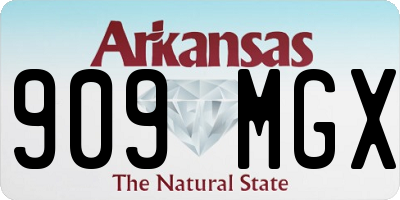 AR license plate 909MGX