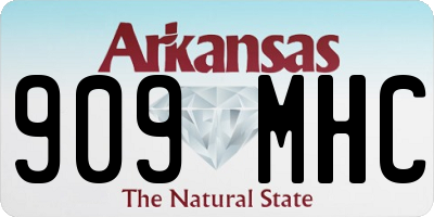 AR license plate 909MHC