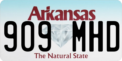 AR license plate 909MHD