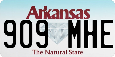 AR license plate 909MHE