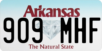 AR license plate 909MHF