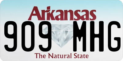 AR license plate 909MHG