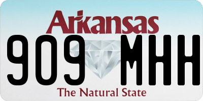 AR license plate 909MHH